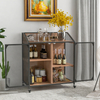 Metal Mesh Cabinet Kitchen Trolley Cart HWD-TM02