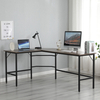 L-shaped Wooden Corner Computer Table HWD-CRG-001